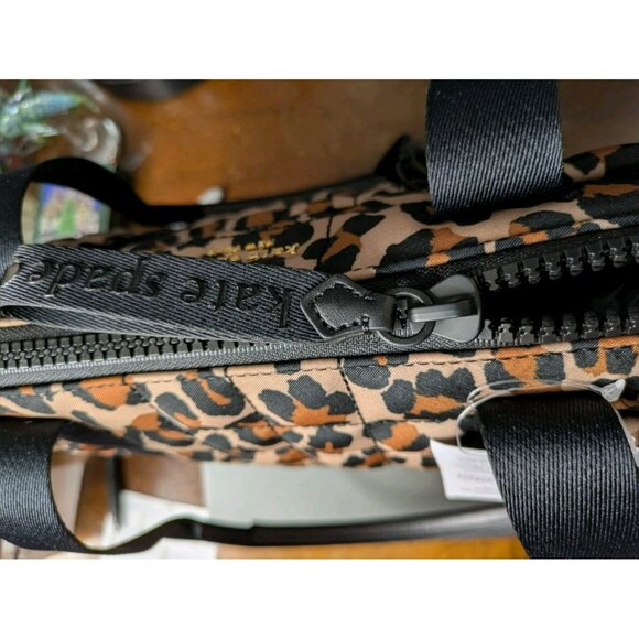 New Kate Spade Camden Spotted Leopard Medium Tote Brown Multi - Picture 5 of 8